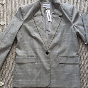 Steve Madden Black and White Checkered Blazer